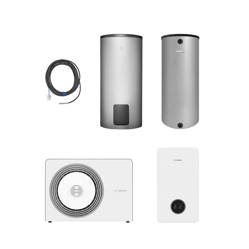 Bosch Monoblock 6800i AW 7 kW Komplettsystem mit Kompaktmodul, Warmwasser- und Pufferspeicher