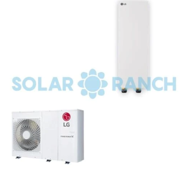 LG THERMA V R32 Monobloc S Luft/Wasser-Wärmepumpe 5,5 kW Set