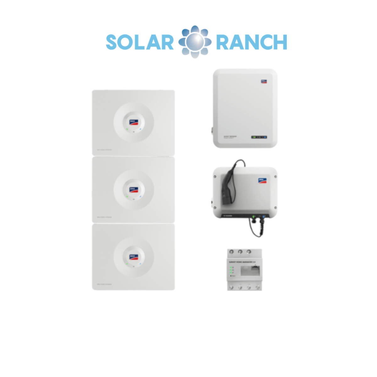 Kombipaket SMA Home Storage 9,84 kWh + Sunny Tripower Smart Energy 5 kW + SMA EV Charger + SMA Sunny