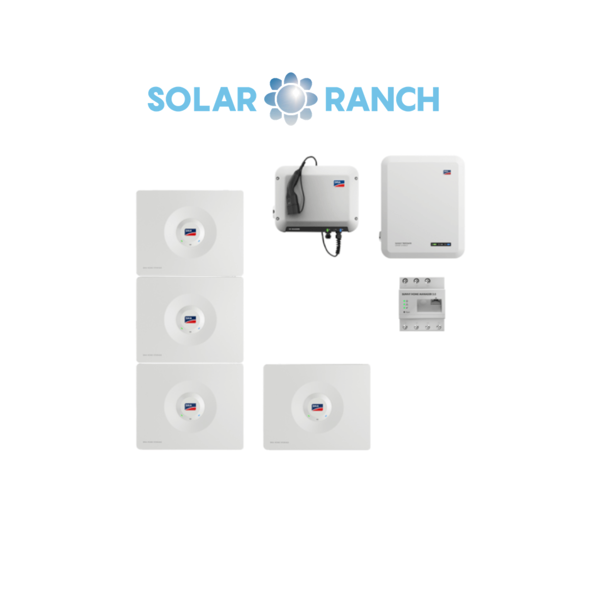 Kombipaket SMA Home Storage 13,12 kWh + Sunny Tripower Smart Energy 10 kW + SMA EV Charger + SMA Sun
