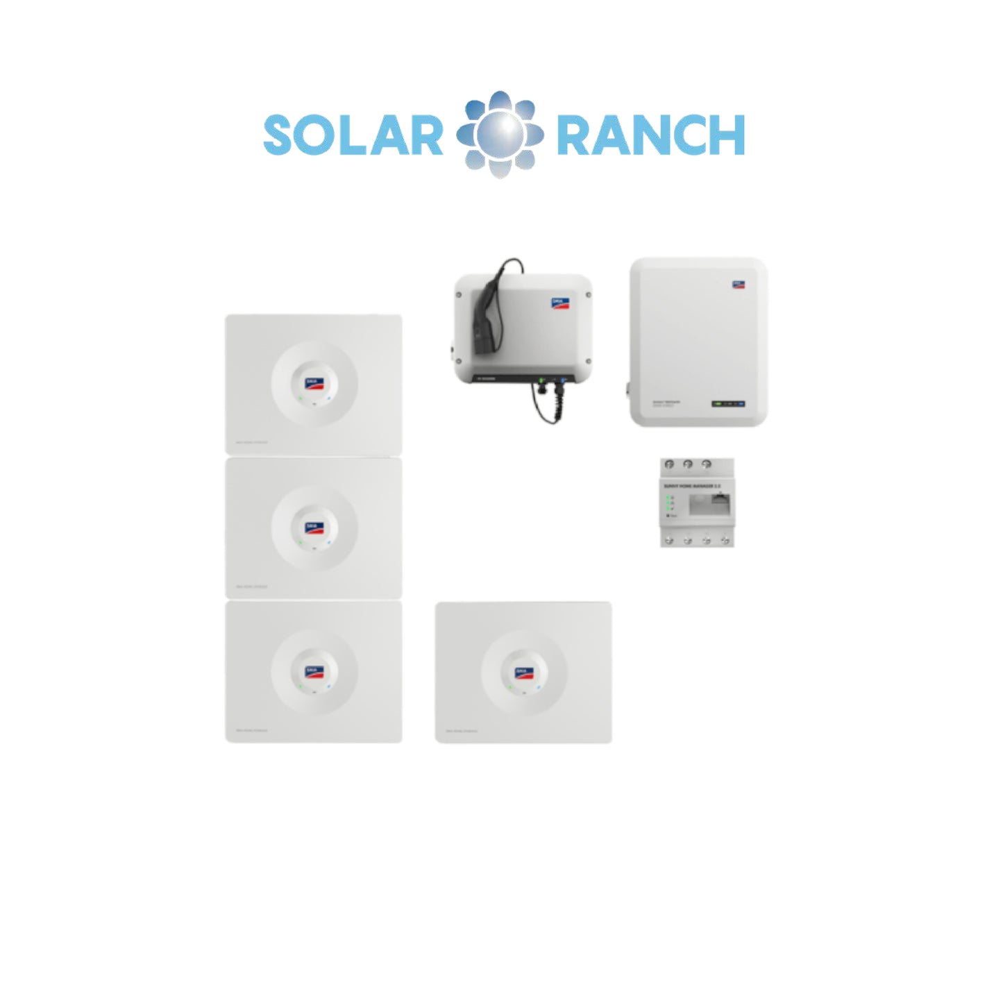 Kombipaket SMA Home Storage 13,12 kWh + Sunny Tripower Smart Energy 8 kW + SMA EV Charger + SMA Sunn