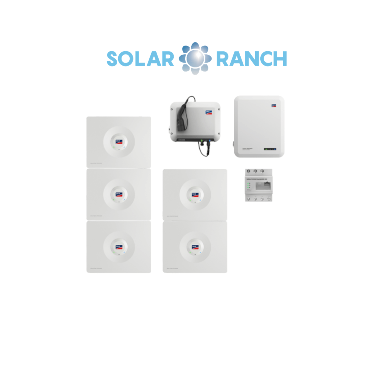 Kombipaket SMA Home Storage 16,4 kWh + Sunny Tripower Smart Energy 10 kW + SMA EV Charger + SMA Sunn