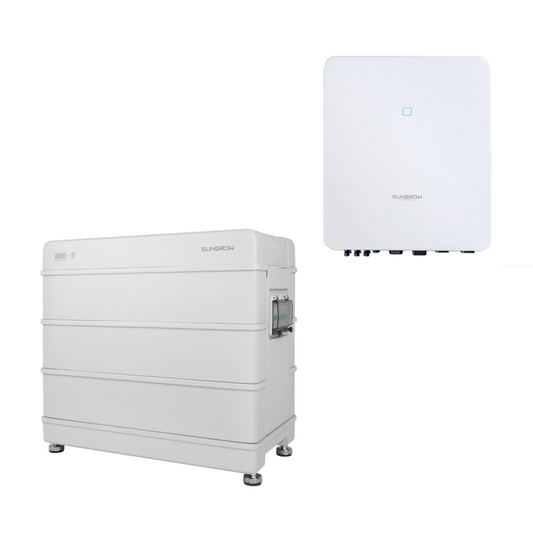 Sungrow SBR096 mit Sungrow Hybrid HV SH8.0RT V112